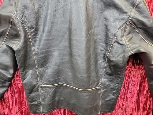 Chaqueta de moto de cuero Xtreem Gear de segunda mano talla MEDIANA M VINTAGE MARRÓN - Imagen 14 de 18