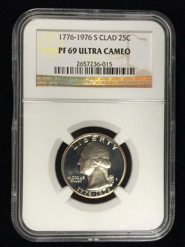 1776-1976 S CLAD WASHINGTON QUARTER 25C PF69 ULTRA CAMEO NGC; UCAM DCAM SKU 1767