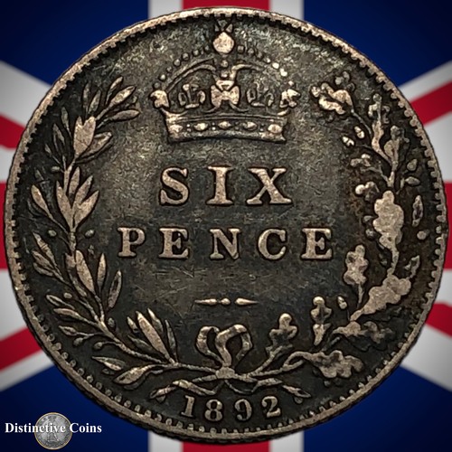 Great Britain 1892 Six Pence GB2762 - Picture 2 of 2