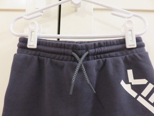 Kenzo little girl criss-cross logo skirt charcoal grey drawstring waist size 5 - Picture 4 of 11