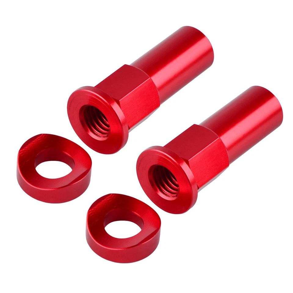 Kit espaciador de tuerca de bloqueo de llanta CNC para Yamaha YZ125 YZ250 YZ250F YZ450F WR250 WR450 rojo Foto 2 de 4