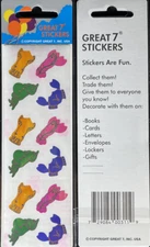 12 packages of Pearlized Sea Safari Stickers, "Great 7" Sticker Designs, PMP4103