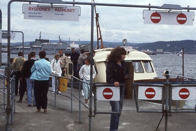 35 MM Color Slides Pro Photo Nautical Ferry Boats Oslo Norway Radhuset 1985 #23