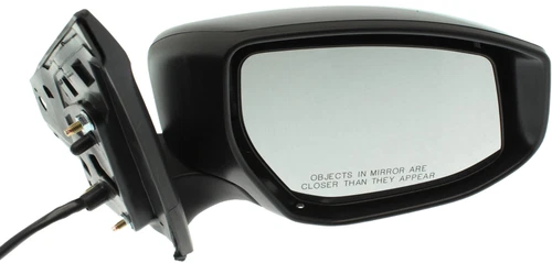 Fits 13-15 NS SENTRA POWER MIRROR PAINT TO MATCH BLACK W/HEAT W/O SIGNAL RH