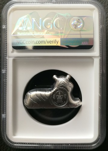 NGC MS70 FR Mongolia 2022 Lunar Tiger Zodiac Year Sculpt Zodiac Silver Coin 1oz - Picture 2 of 2