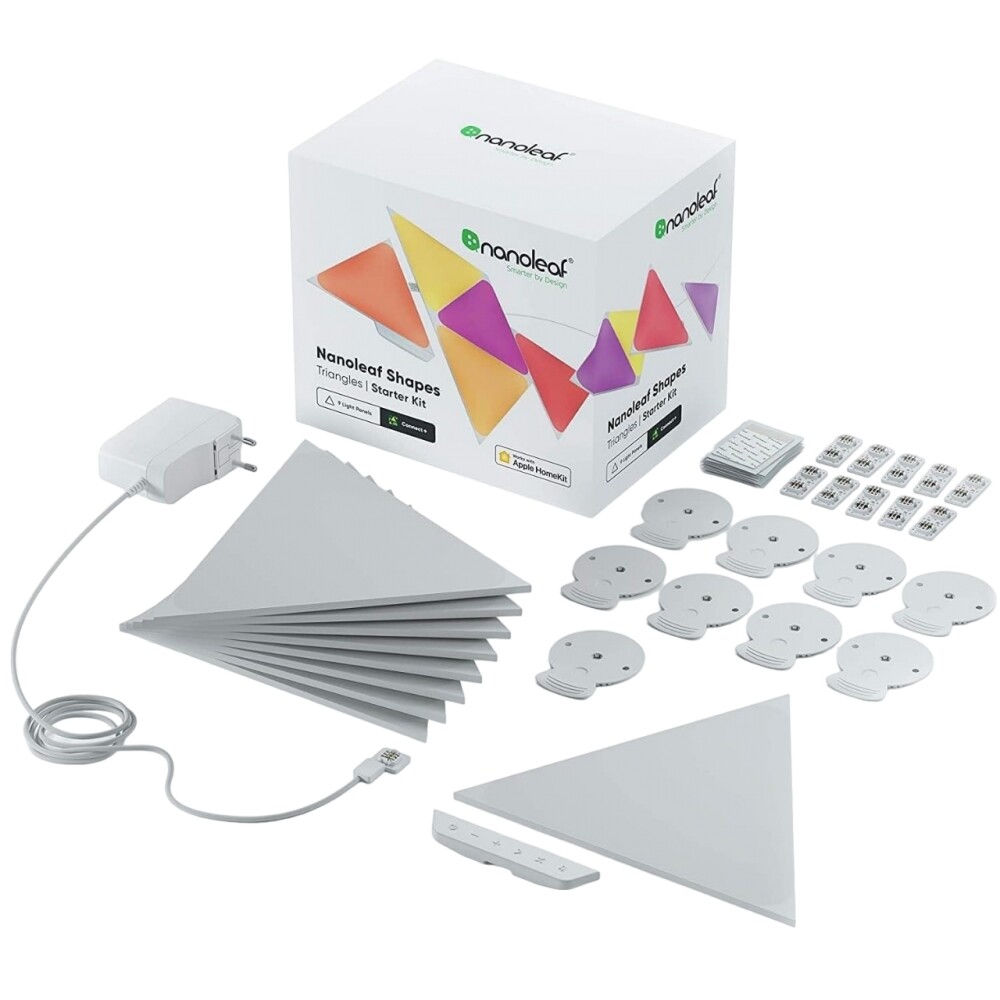Стартовый набор Nanoleaf Shapes Triangle - 9 светодиодных треугольников - weiß
