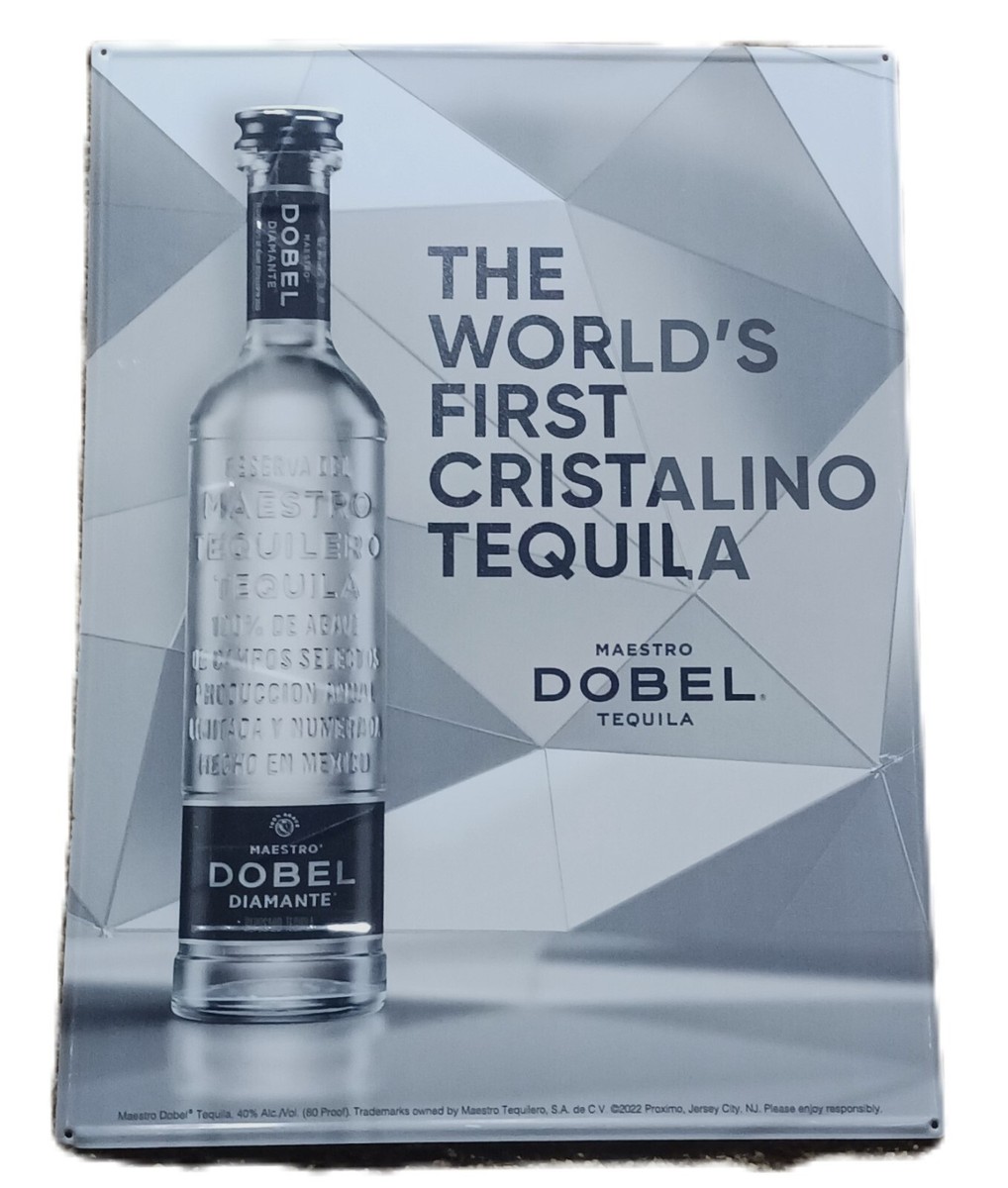 MAESTRO DOBEL TEQUILA- Large Tin Sign- 23.25