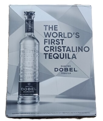 MAESTRO DOBEL TEQUILA- Large Tin Sign- 23.25''x17.5'' NICE 2022