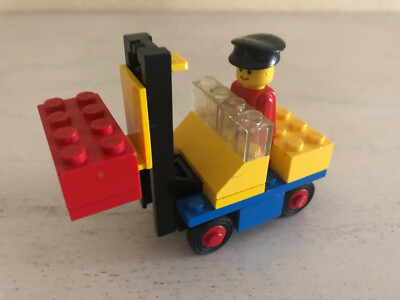 LEGO 615  Gabelstapler - ''Forklift with driver'' - Legobaujahr 1975