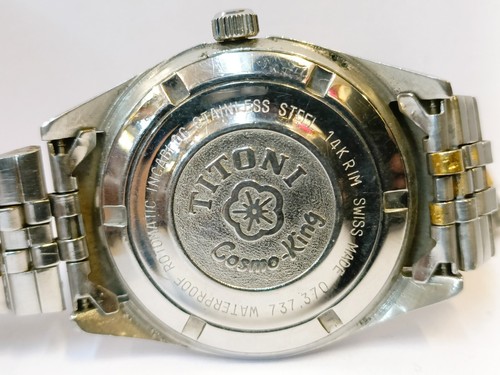 TITONI COSMO-KING PRESIDENT DAY 25J AUTOMATIC 737.370 SWISS MEN'S FULL WORKING - Picture 17 of 23