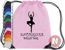 Sac À Cordons Ballerina École De Danse Chaussure De Ballet Danseur Danse Gym PE