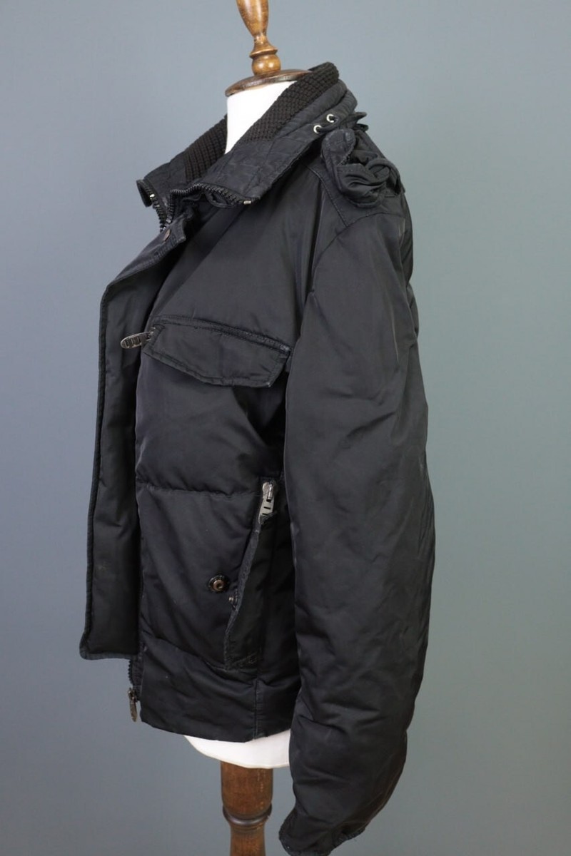 ERMANNO SCERVINO Black Puffer Cargo Jacket Size 42 | eBay