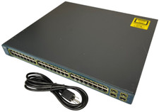 Cisco WS-C3750G-48TS-S 48 Gigabit Ports Layer 3 Switch 3750G-48TS-E IOS 15.0 2 