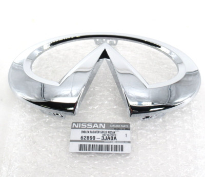 Genuine OEM Nissan Infiniti 62890-3JA0A Front Grille Emblem 2014