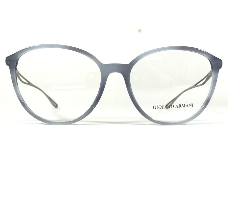 Monturas de gafas Giorgio Armani AR 7179 5780 cuerno azul claro plateado 54-16-140 Foto 2 de 4