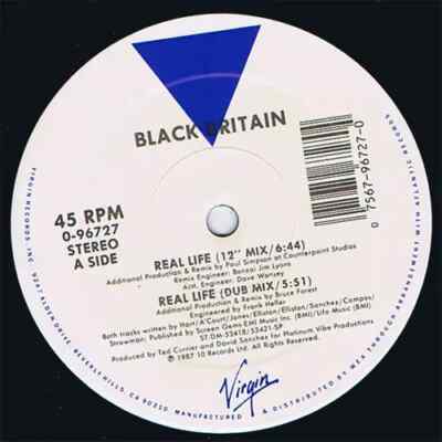 Black Britain Real Life Vinyl Single 12inch Virgin