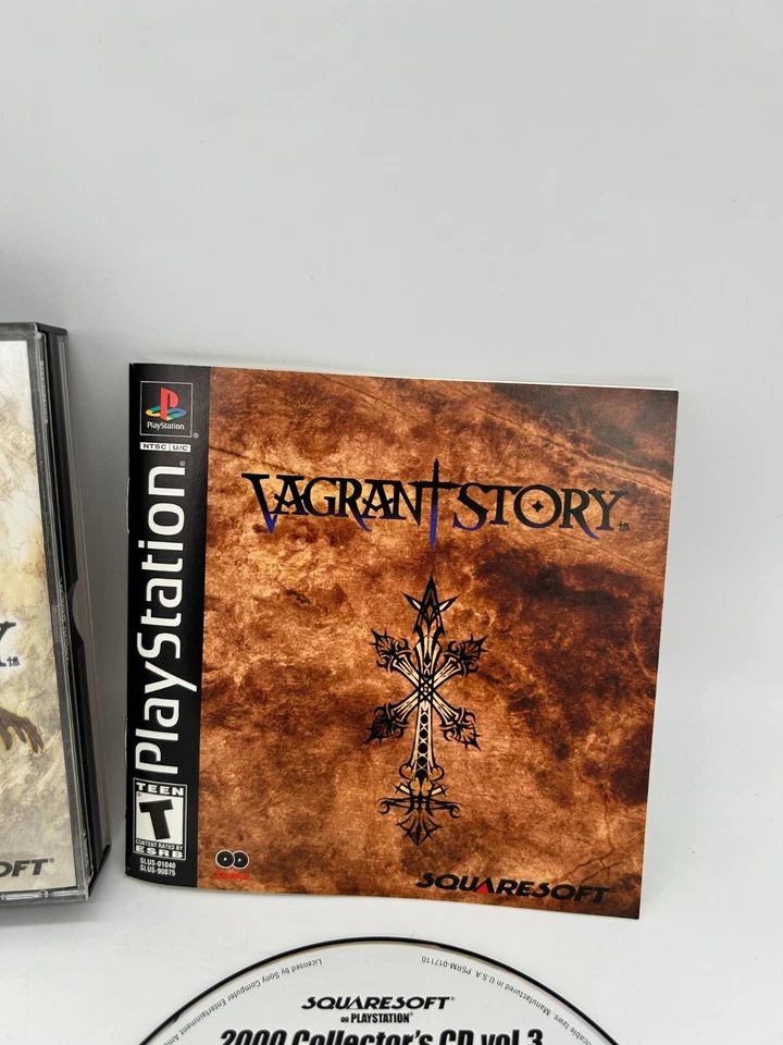 VAGRANT STORY Sony PlayStation 1 PS1 CIB Complete Box Manual Authentic Tested - Image 4 of 4