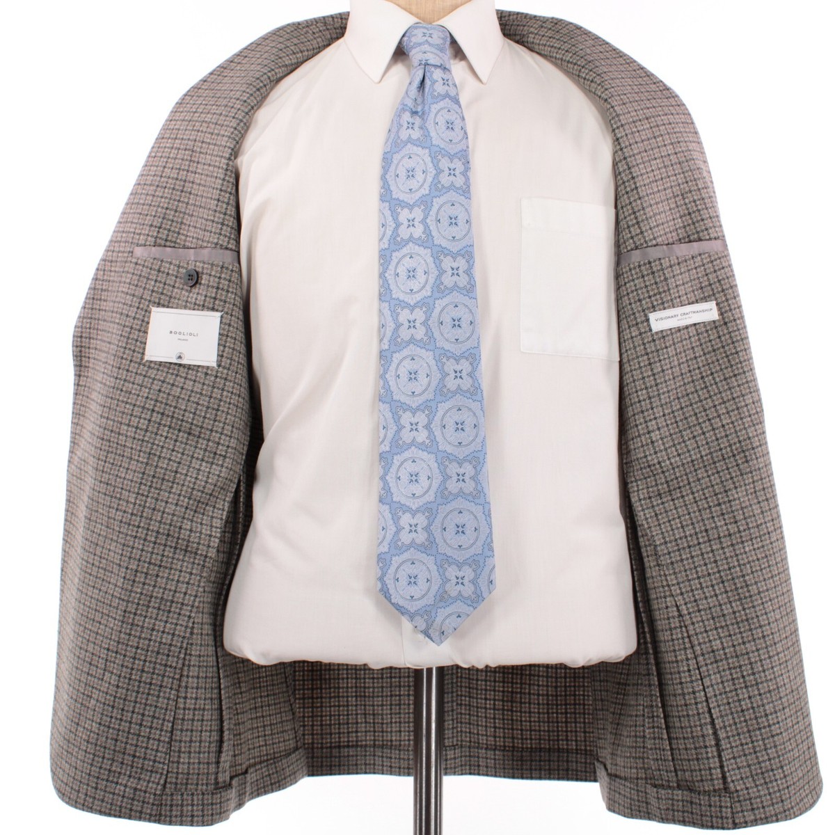 Boglioli NWT Wool K Jacket Sport Coat Size 48R US 38R in Grays