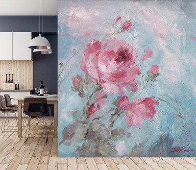  3D Aquarell Blumen M368 Tapete Wandbild Selbstklebend Debi Coules Fay