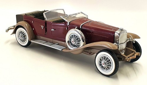 Franklin Mint 1/24 Scale 081221H - 1930 Duesenberg J Derham - Maroon/Beige - Picture 2 of 5
