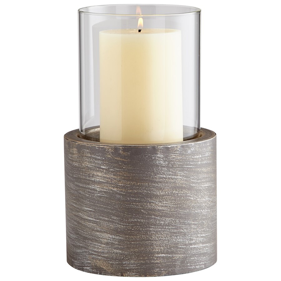 Cyan Design Small Valerian Candle Holder, Graphite - 7254