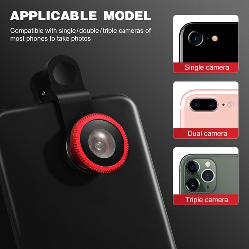 Fisheye Lens Phone Lens Kit Phone Lens Set Phone Camera Accessories - Zdjęcie 12 z 12