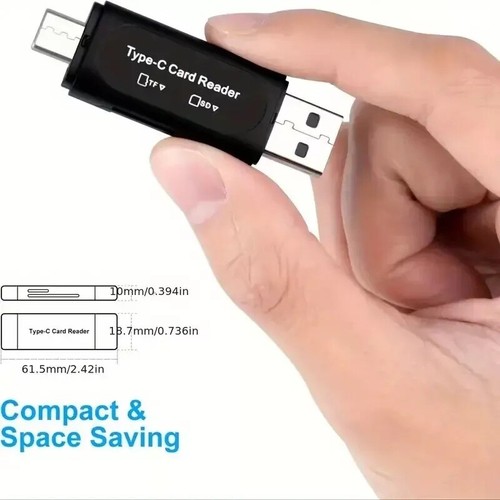Type-C USB-C USB-A Memory Card Reader Micro SD/SD OTG For PC Macbook Tablet - Picture 5 of 8