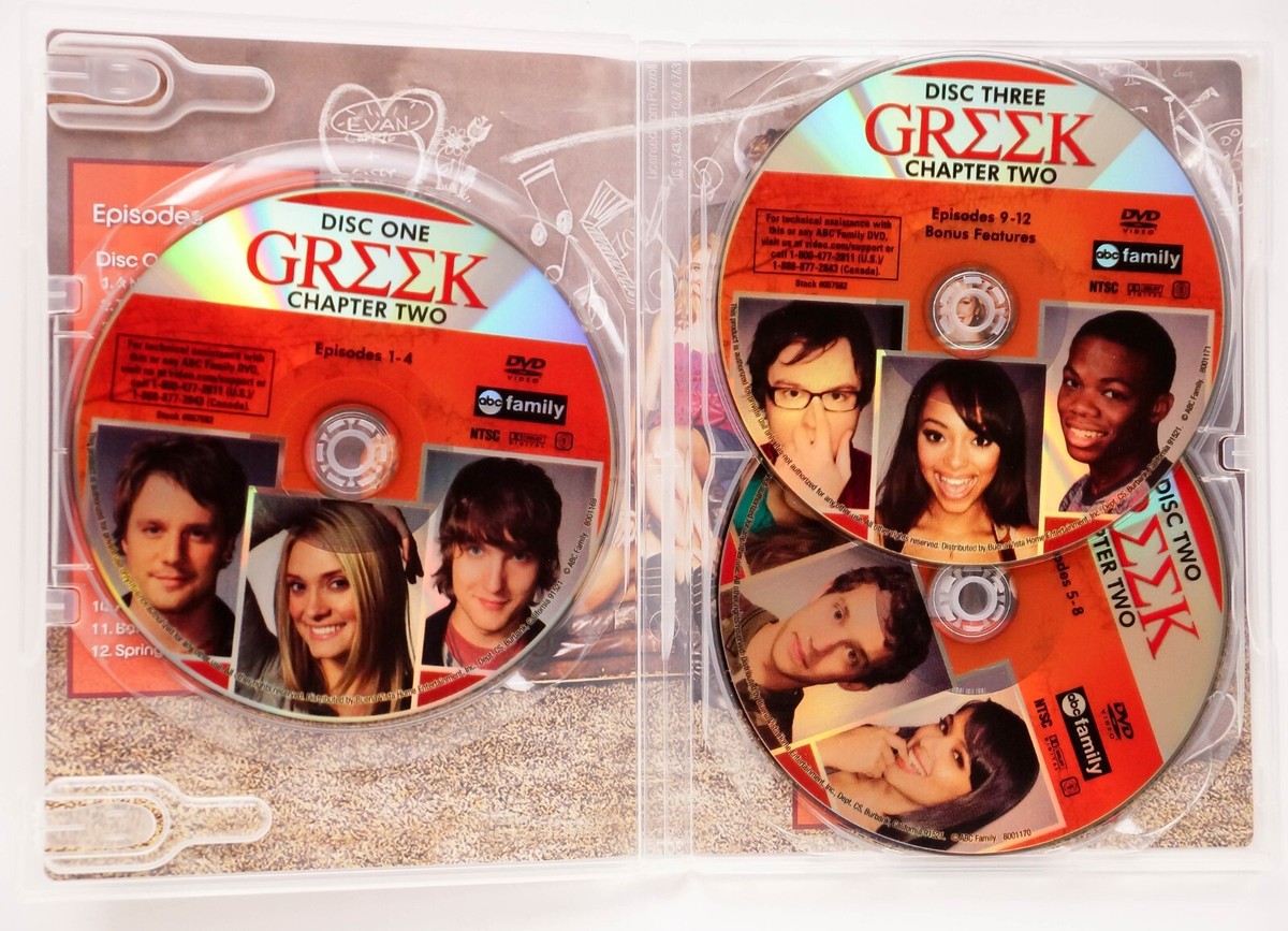 GREEK:Season 1, Chapter Two (DVD, TV-14, 2009, 3-Disc Set