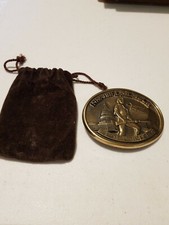 Vintage NRA Life Member The Right to Keep and Bear Arms Belt Buckle Brass New Ja
