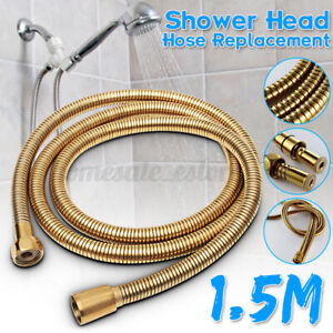 1.5M Shower Head Hose Handheld Stainless Steel Bathroom Flexible Tube