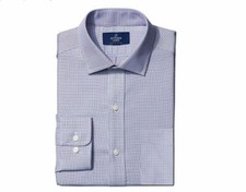 BUTTONED DOWN Mens Classic Fit Spread-Collar Small Micro Check Pink Blue 14.5 32