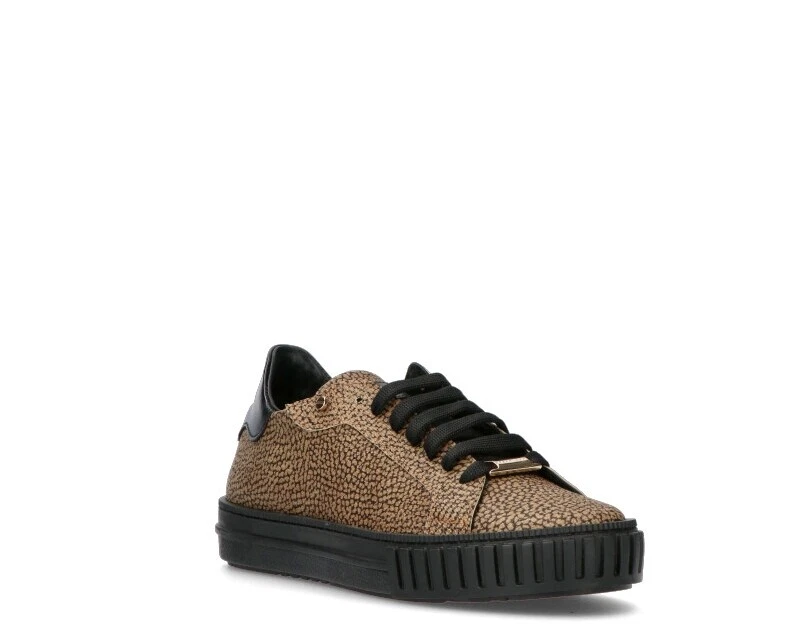Scarpe BORBONESE Donna Sneakers Trendy MARRONE Pelle naturale