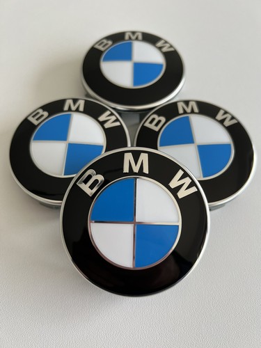NEU Original BMW 68mm Nabenkappen Nabendeckel Felgendeckel Radnabendeckel Emblem