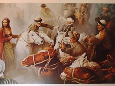 MILICHEV signed S/N MONA LISA & ARABIAN KNIGHTS Fine Art Print (No Fading) 20X25