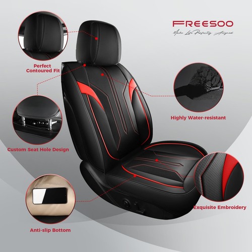 FREESOO Seat Covers for Dodge Ram 2002-2024 1500 2500 3500 Classic Crew Quad ... - Picture 3 of 8