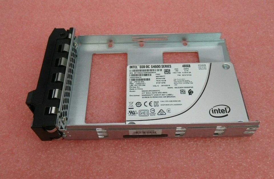 Fujitsu S26361-F5692-L480 2.5" 480GB MU SATA 6G SSD Solid State Drive 3.5" Caddy - Image 4 of 4