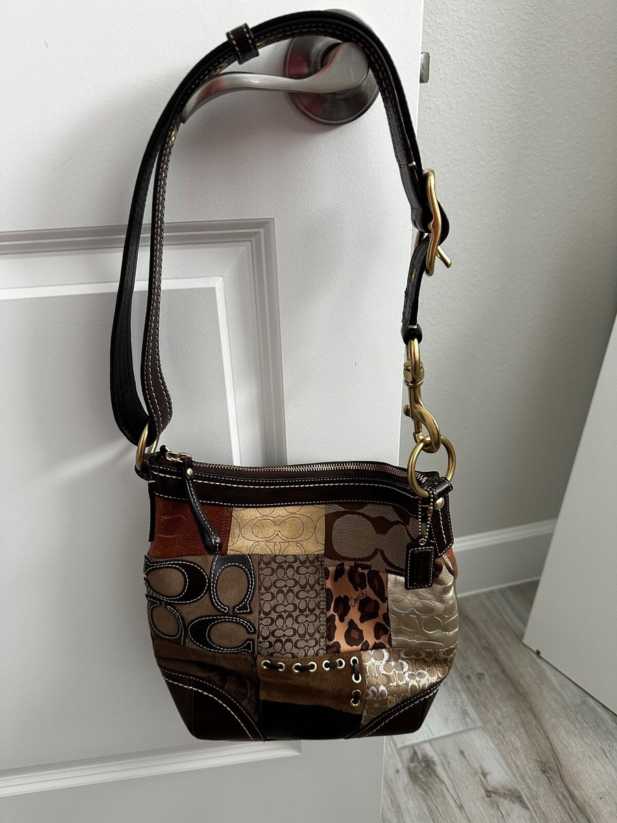 New condition and Rare Coach Patchwork-F12840 shoulder crossbody