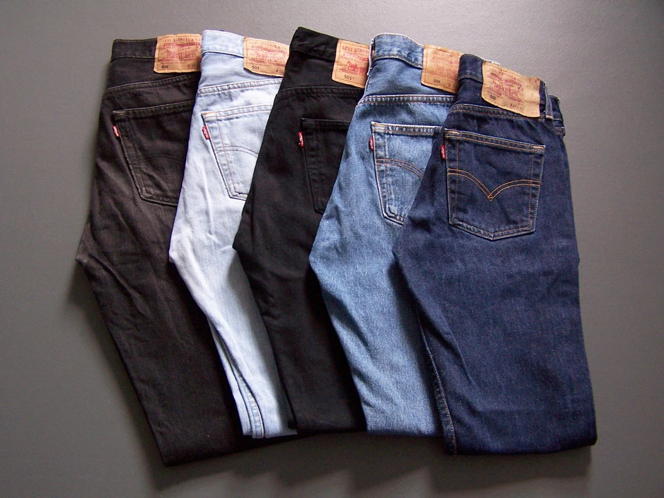 LEVIS 501 JEANS VINTAGE STRAIGHT LEG GRADE A 8000 PAIRS SOLD BEST SIZES FREE P&P - Image 3 of 4