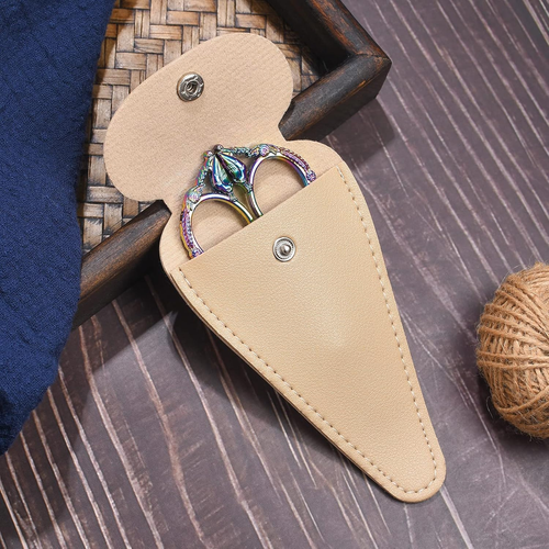 Sewing Embroidery Scissors, 4.6In Small Sharp Tip Craft Scissor, Rainbow Vintage - Picture 6 of 7
