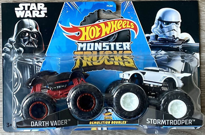 Hot Wheels Monster Trucks Demolition Double Star Wars NEU OVP