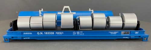 O Gauge MTH 20-98276 Great Northern Coil Car #163339 O0295 LZ - Picture 5 of 9