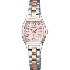 SEIKO LUKIA SSWA012 Pink Happy Collection Tonneau Women's Watch New in Box