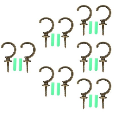 Set of 6 Raffhalter Für Heimgardinen Vorhang Zugband Vorhänge Aus Metall