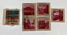 Vintage GAF Pana-Vue CYPRESS GARDENS FLORIDA Travel Slides Set #16-17! 35mm Case
