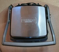 Cuisinart GR-150 Griddler Deluxe Panini Press Grill Stainless Steel Nonstick EUC