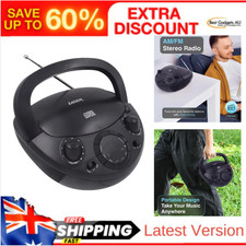 Portable CD Player Boombox Bluetooth AM/FM Radio Stereo AUX MP3 Music System