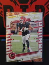 2024 Panini Absolute Football #5 Bijan Robinson Yellow Parallel- Atlanta Falcons