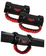 Roll Bar Grab Handles - SXS, ATV,  UTV Grab Handles Grips Red 2-PK