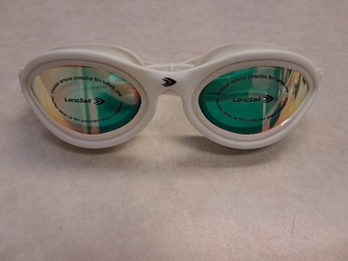 Longsail Adult White or Black Swim Goggles w/Ear Plugs & Nose Clip - Picture 4 of 4