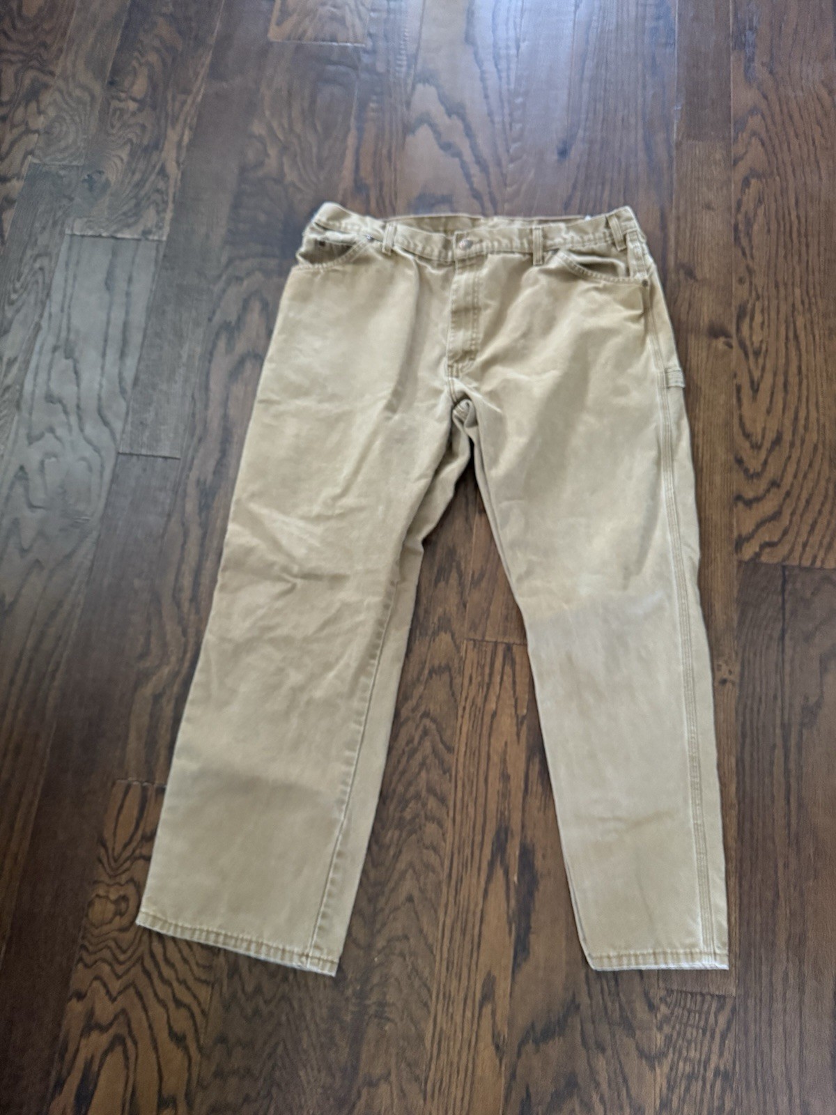 Dickies Tan men’s Work Carpenter Pants 40 By 30 Used But No Large Flaws